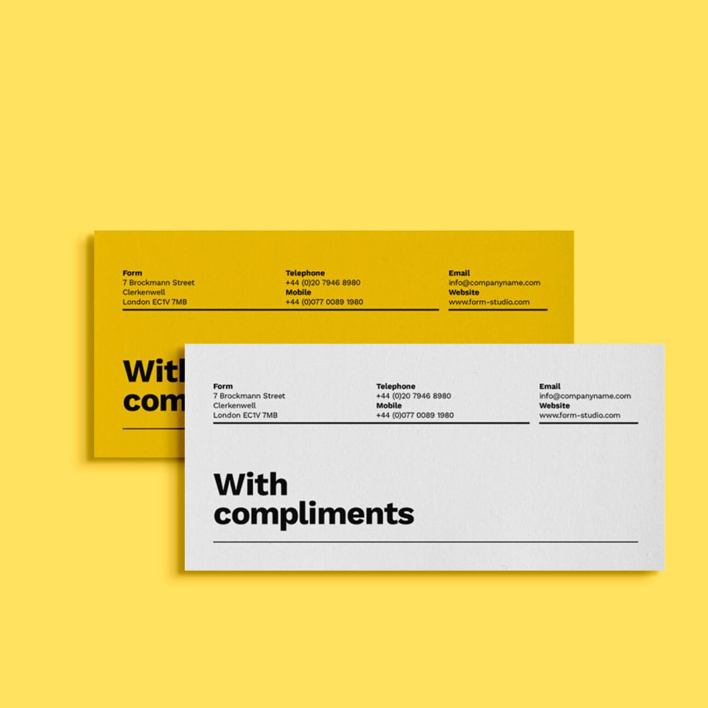 Compliment Slips - CityPrints Dubai