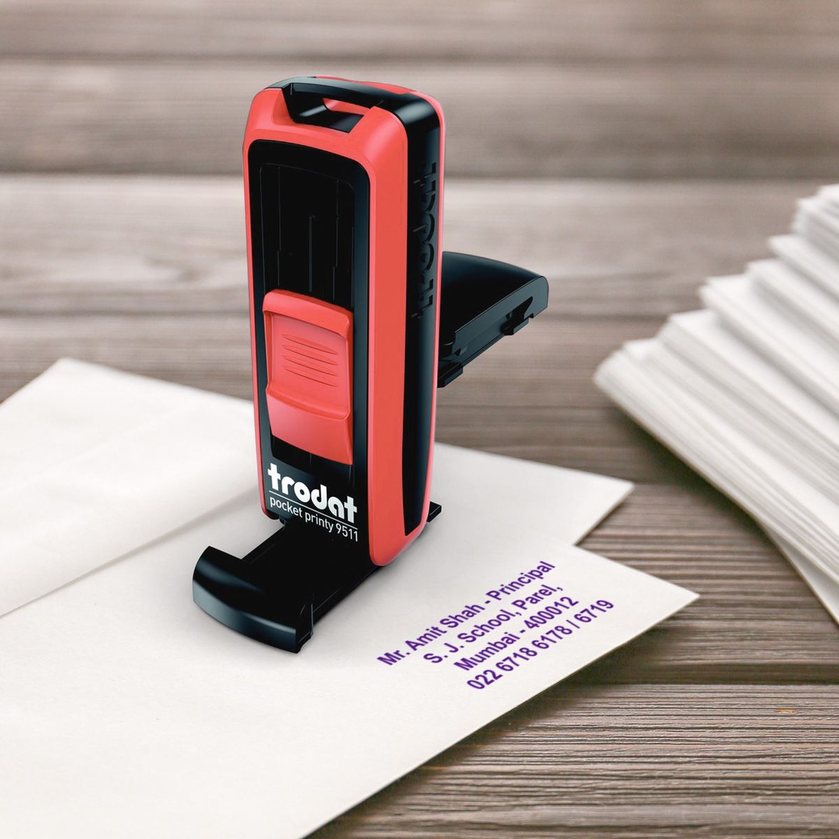 Wooden Handle Rubber Stamp - CityPrints Dubai